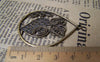 Accessories - 10 Pcs Of Antique Bronze Filigree Owl Teardrop Drops Pendants 37x48mm A102