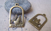 Accessories - 10 Pcs Of Antique Bronze Filigree Peace Dove Bird Charms 20x35mm A295