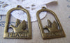 Accessories - 10 Pcs Of Antique Bronze Filigree Peace Dove Bird Charms 20x35mm A295