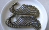Accessories - 10 Pcs Of Antique Bronze Filigree Peacock Pendants Charms 30x62mm A7747