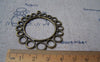 Accessories - 10 Pcs Of Antique Bronze Filigree Round Chandelier Earring Pendants Charms 44x45mm A2844