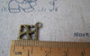 Accessories - 10 Pcs Of Antique Bronze Filigree Square Four Hearts Charms 15x17mm A4690
