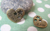 Accessories - 10 Pcs Of Antique Bronze Filigree Star Heart Charms 16x18mm A504