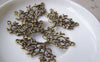Accessories - 10 Pcs Of Antique Bronze Filigree Tree Connector Charms 20x30mm A1738