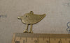 Accessories - 10 Pcs Of Antique Bronze Flat Bird Charms 23x28mm A278