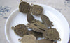 Accessories - 10 Pcs Of Antique Bronze Flat Boy Charms Pendants 21x48mm A2764