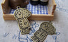 Accessories - 10 Pcs Of Antique Bronze Flat Red Cap Girl Charms 18x28mm A1659