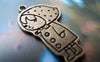 Accessories - 10 Pcs Of Antique Bronze Flat Red Cap Girl Charms 18x28mm A1659