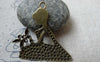 Accessories - 10 Pcs Of Antique Bronze Flower Bride Lady Pendant Charms 40x40mm A6511