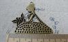 Accessories - 10 Pcs Of Antique Bronze Flower Bride Lady Pendant Charms 40x40mm A6511