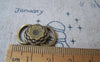 Accessories - 10 Pcs Of Antique Bronze Flower Connector Charms 14x22mm A3795