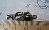 Accessories - 10 Pcs Of Antique Bronze Flower Flip Flop Charms 10x28mm A3293