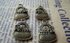 Accessories - 10 Pcs Of Antique Bronze Flower Handbag Charms 14x20mm A1847