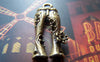 Accessories - 10 Pcs Of Antique Bronze Flower Jeans Pants Pendants Charms 11x23mm A1908