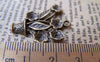 Accessories - 10 Pcs Of Antique Bronze Flower Pot Charms 23x28mm A471