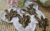 Accessories - 10 Pcs Of Antique Bronze Flower Pot Charms 23x28mm A471