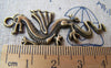 Accessories - 10 Pcs Of Antique Bronze Flying Dragon Charms Pendants 20x45mm A600