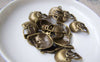 Accessories - 10 Pcs Of Antique Bronze Football Helmet Charms 15x18mm A1486