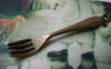 Accessories - 10 Pcs Of Antique Bronze Forks Pendants Charms 8x54mm A3725
