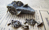 Accessories - 10 Pcs Of Antique Bronze French Horn Charms 14x21mm A1701