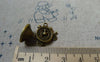 Accessories - 10 Pcs Of Antique Bronze French Horn Clock Charms Pendants 18x22mm A5575