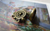 Accessories - 10 Pcs Of Antique Bronze French Horn Clock Charms Pendants 18x22mm A5575