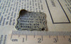 Accessories - 10 Pcs Of Antique Bronze French Letter Script Charms 24mm A3022