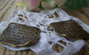 Accessories - 10 Pcs Of Antique Bronze French Letter Script Charms 24mm A3022