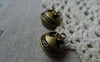 Accessories - 10 Pcs Of Antique Bronze Frog Head Grimace Hollow Charms Pendants 14x16mm A5503