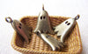 Accessories - 10 Pcs Of Antique Bronze Ghost Charms 9x15mm A708