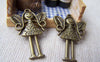 Accessories - 10 Pcs Of Antique Bronze Girl Fairy Charms Pendants 24x35mm A3444