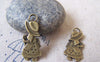 Accessories - 10 Pcs Of Antique Bronze Girl Red Cap Charms 15x30mm Double Sided A4309