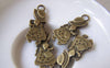 Accessories - 10 Pcs Of Antique Bronze Girl Red Cap Charms 15x30mm Double Sided A4309