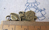 Accessories - 10 Pcs Of Antique Bronze Girl Red Cap Charms 15x30mm Double Sided A4309
