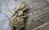 Accessories - 10 Pcs Of Antique Bronze Girl Red Cap Charms 15x30mm Double Sided A4309