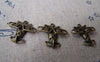 Accessories - 10 Pcs Of Antique Bronze Glide Plane Charms 18x18mm A3345