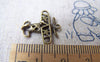 Accessories - 10 Pcs Of Antique Bronze Glide Plane Charms 18x18mm A3345