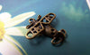 Accessories - 10 Pcs Of Antique Bronze Glide Plane Charms 18x18mm A3345