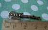 Accessories - 10 Pcs Of Antique Bronze Guitar Charms 11x35mm A1319