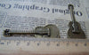 Accessories - 10 Pcs Of Antique Bronze Guitar Pendants Charms 23x62mm A1692