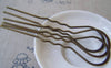 Accessories - 10 Pcs Of Antique Bronze Hairpin Hair Clips 30x105mm A4165