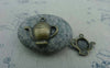 Accessories - 10 Pcs Of Antique Bronze Half Teapot Pendant Charms 20x22mm A3271