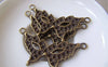 Accessories - 10 Pcs Of Antique Bronze Halloween Lady Butterfly Mask Connectors 24x48mm A4361