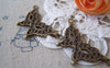 Accessories - 10 Pcs Of Antique Bronze Halloween Lady Butterfly Mask Connectors 24x48mm A4361