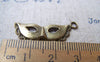 Accessories - 10 Pcs Of Antique Bronze Halloween Lady Mask Charms 12x31mm A1468