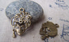 Accessories - 10 Pcs Of Antique Bronze Halloween Lady Mask Charms 19x29mm A732