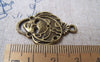 Accessories - 10 Pcs Of Antique Bronze Halloween Lady Mask Charms 20.5x31mm A686