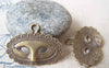 Accessories - 10 Pcs Of Antique Bronze Halloween Lady Mask Charms 23x32mm A4576