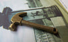 Accessories - 10 Pcs Of Antique Bronze Hammer Charms 16x30mm A1483