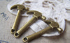 Accessories - 10 Pcs Of Antique Bronze Hammer Charms 16x30mm A1483